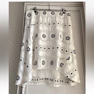 CHLOE A-Line Lace Skirt Silk Blend